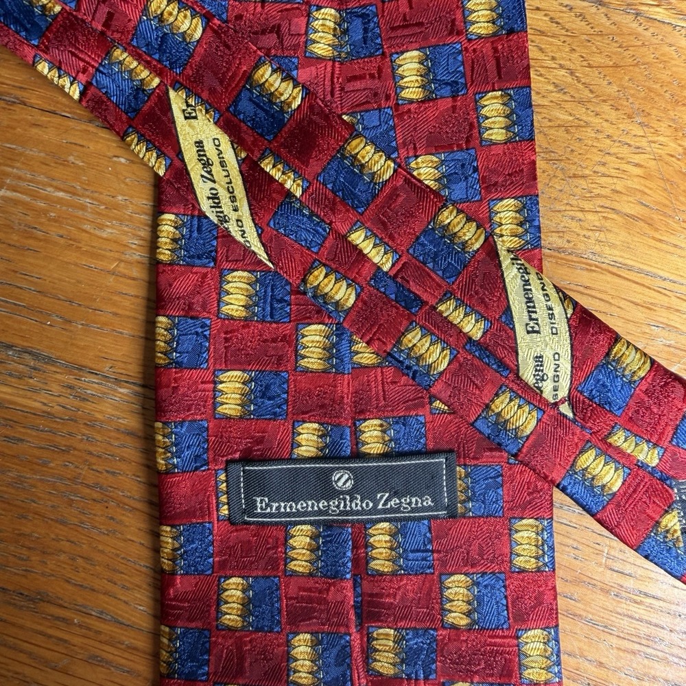 Ermenegildo Zegna 100% Silk Men's Neck Tie – Made in Italy